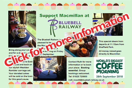 Coffee Morning on 28 September in aid of Macmillan Cancer Support