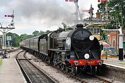 S15 arrives at Horsted Keynes - Brian Lacey - 13 July 2019