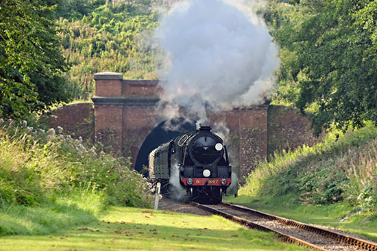 847 exits the tunnel - Brian Lacey - 24 August 2019