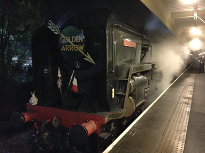Britannia with the evening Golden Arrow at East Grinstead - Roy Watts - 14 October 2019