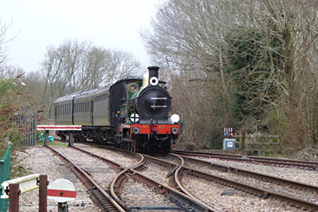 65 arrives at East Grinstead with Maunsell carriages - John Sandys - 7 March 2020