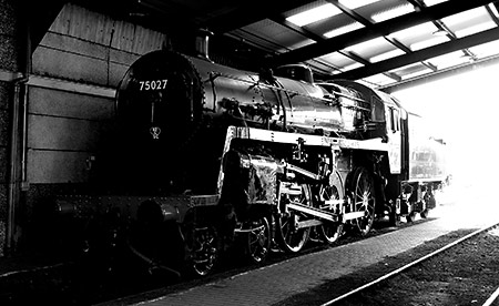 75027 on shed at Sheffield Park - Chris Rose - 15 March 2020