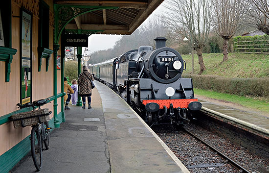 80151 arrives at Horsted Keynes - Brian Lacey - 22 February 2020