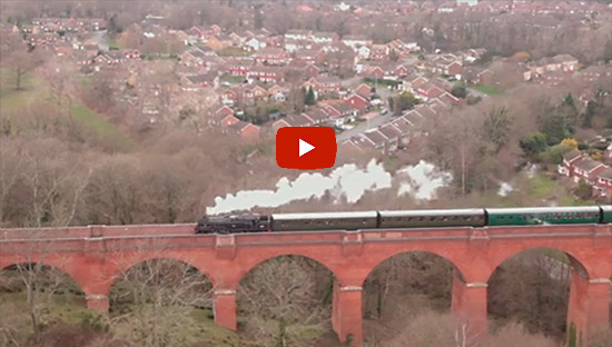 80151 on viaduct - John Harwood's video - 21 February 2020